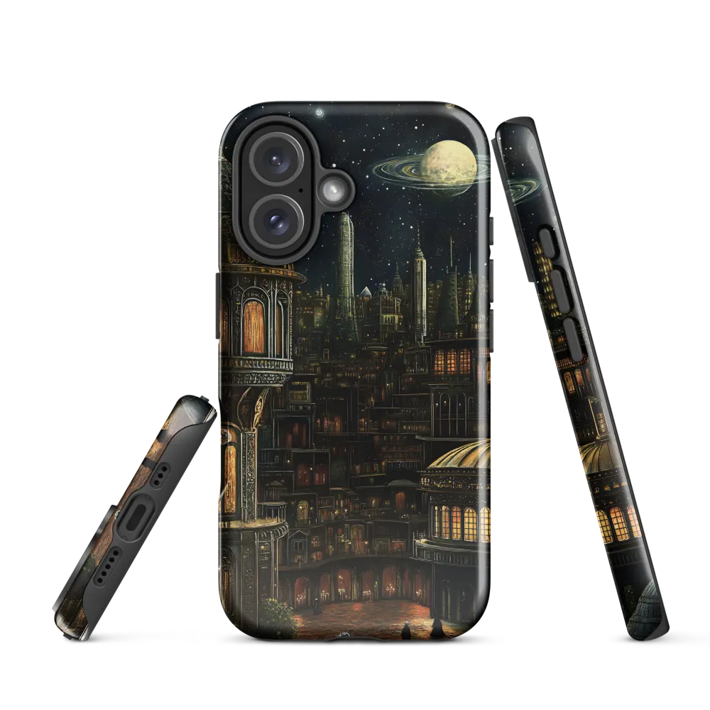 Celestial Enigma: A Surreal Cityscape