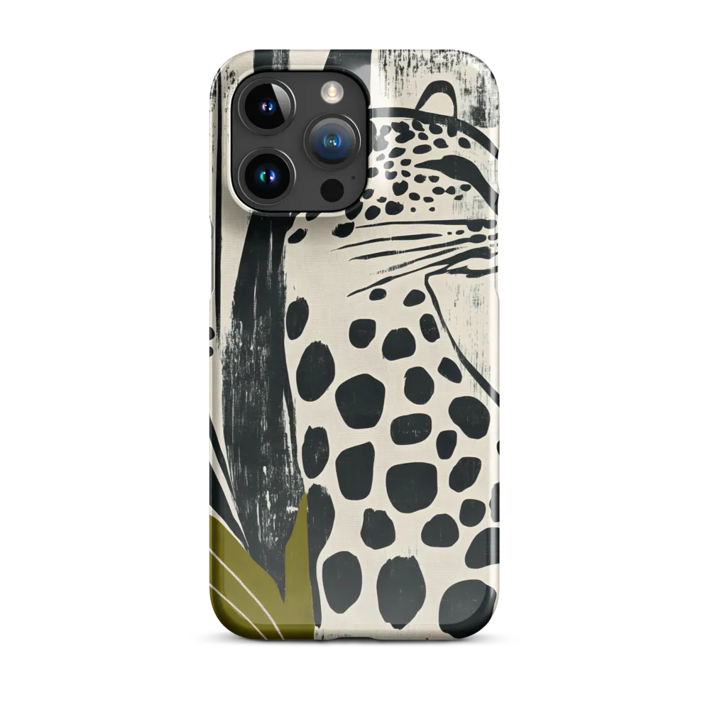Leopard in Silhouette: A Modern Appeal | Phone Case |  15 Pro Max | Snap Case | Glossy