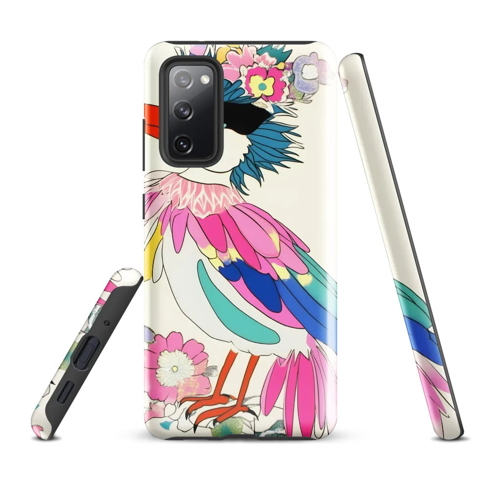 Whimsical Feathers | Phone Case |  S20 FE | Tough Case | Glossy