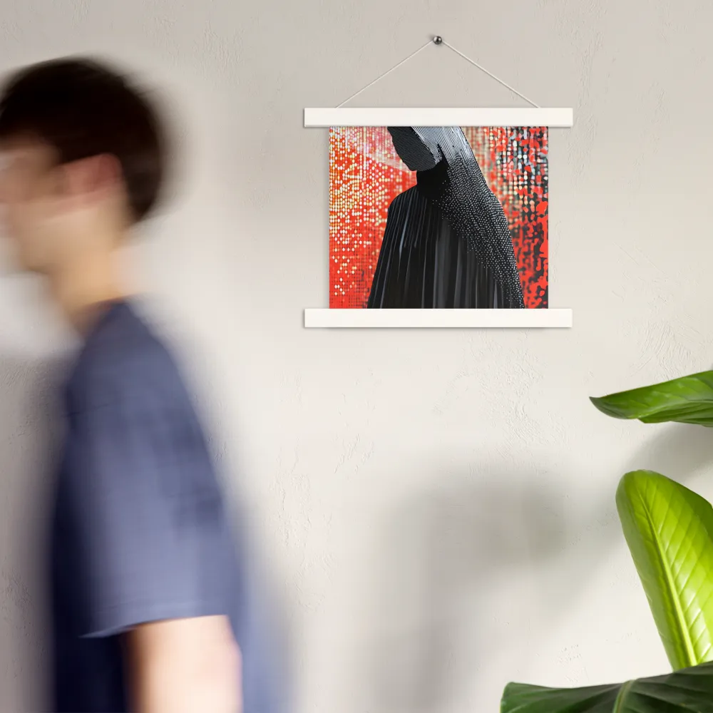 Veil of Modernity | Poster With White Wood Hanger | 10″×10″