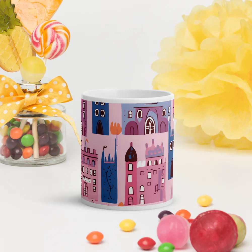 Whimsical Castles: A Playful Tapestry | Mugs | Multiple Sizes & Colors