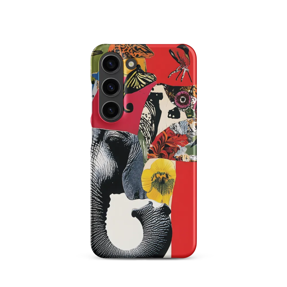 Whimsical Elephant: A Vibrant Collage of Life