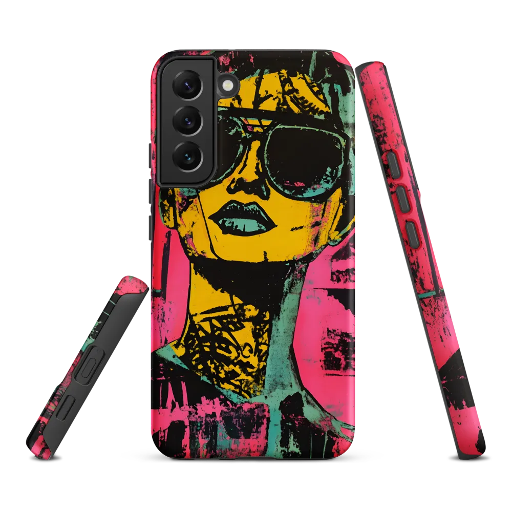Confident Portrait in Neon Colors