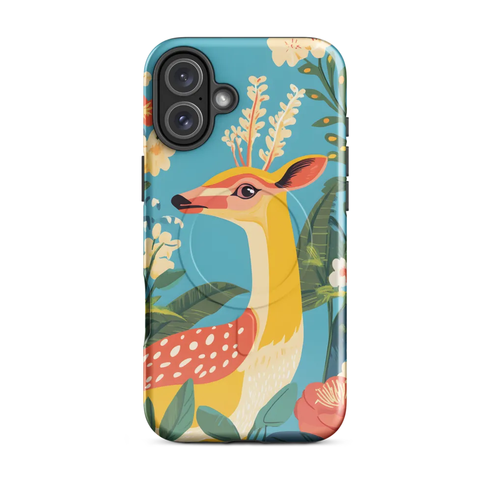 Serene Majesty: A Vibrant Deer Amidst Flora
