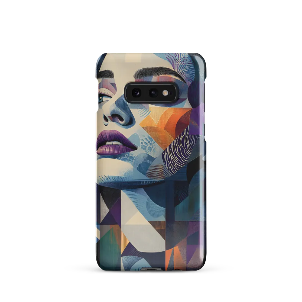 Fragmented Mystery: A Modern Portrait | Phone Case |  S10e | Snap Case | Glossy