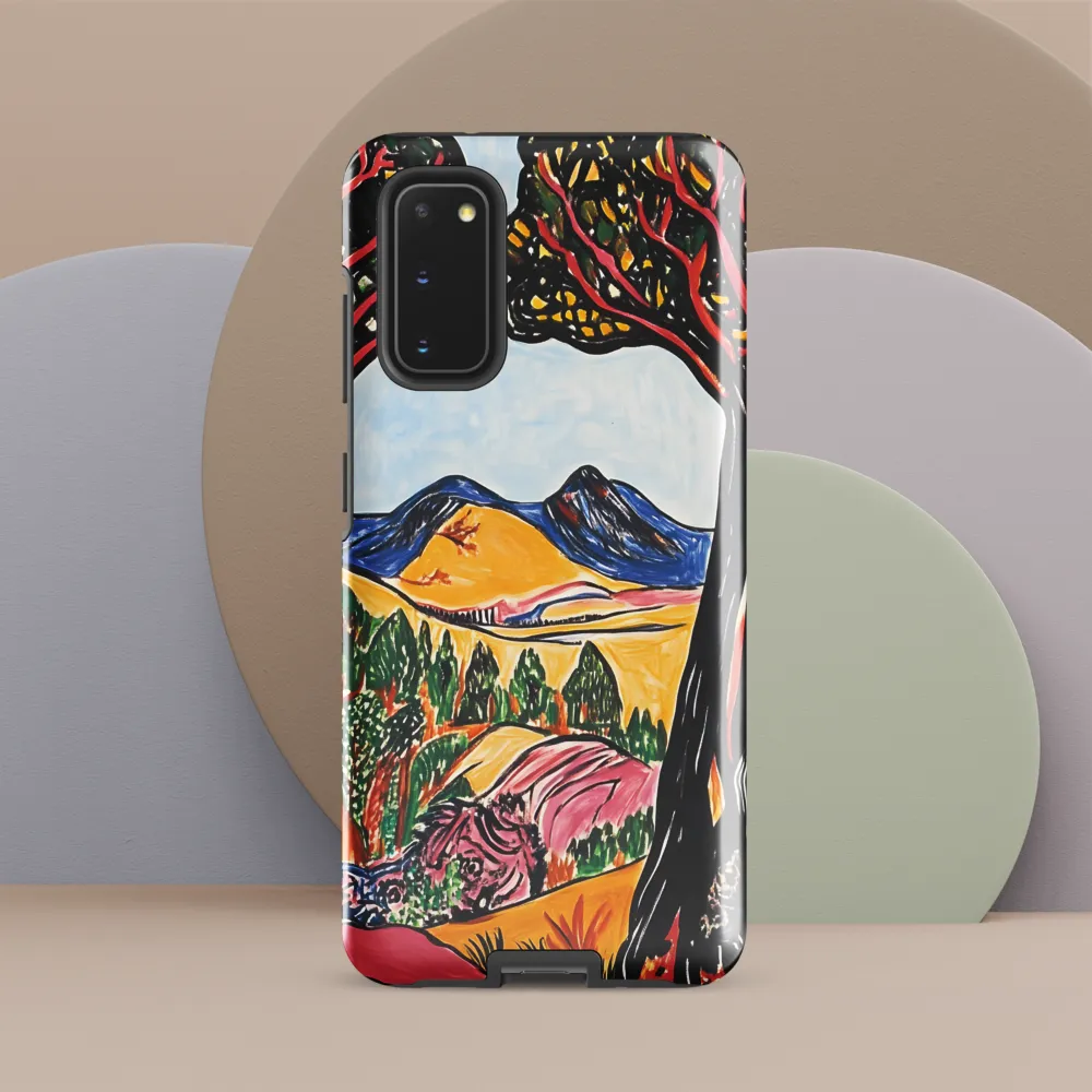 Vibrant Nature's Embrace | Phone Case |  S20 | Tough Case | Glossy