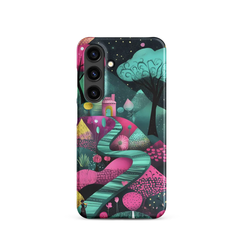 Whimsical Journey through Colorful Lands | Phone Case |  S24 | Snap Case | Matte