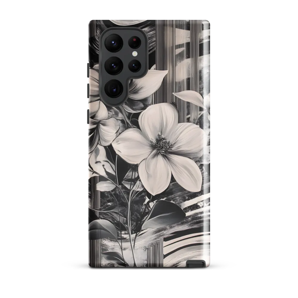 Ethereal Bloom: A Dance of Monochromes