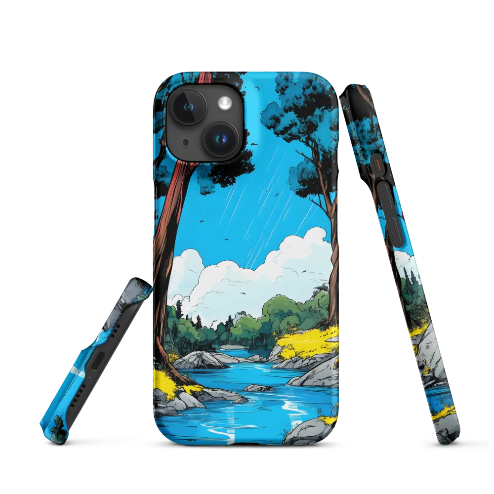Tranquil River in a Comic Landscape