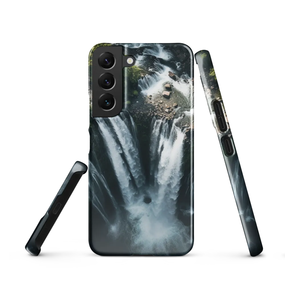 Nature's Power: The Cascading Waterfall | Phone Case |  S22 | Snap Case | Glossy