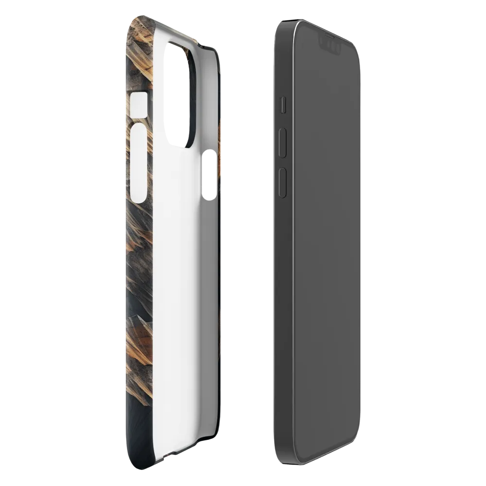 Ethereal Peaks: A Dance of Light and Shadow | Phone Case |  13 Pro Max | Snap Case | Glossy