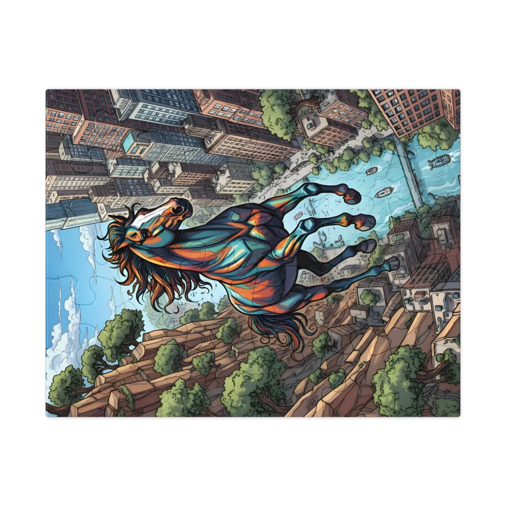 Skybound Stallion 
 Jigsaw Puzzle in Tin Box