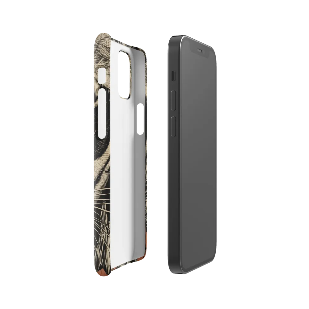 Feline Majesty: The Human-Leopard Connection | Phone Case |  12 Mini | Snap Case | Glossy