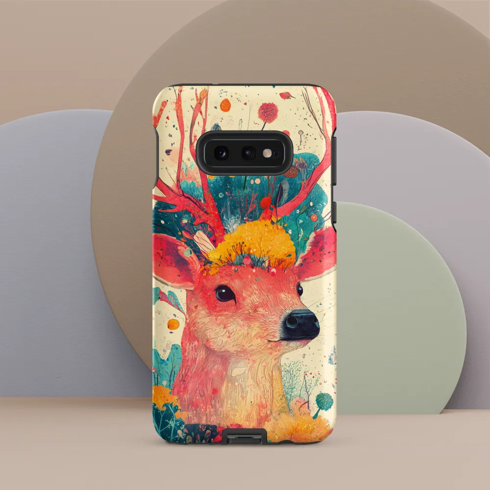 Whimsical Harmony: A Deer in Bloom
