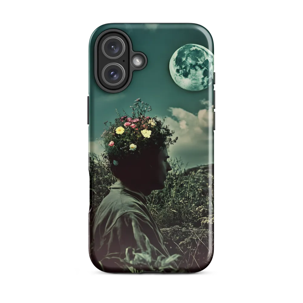 Moonlit Blossom | Phone Case |  16 Plus | Tough Case | Glossy