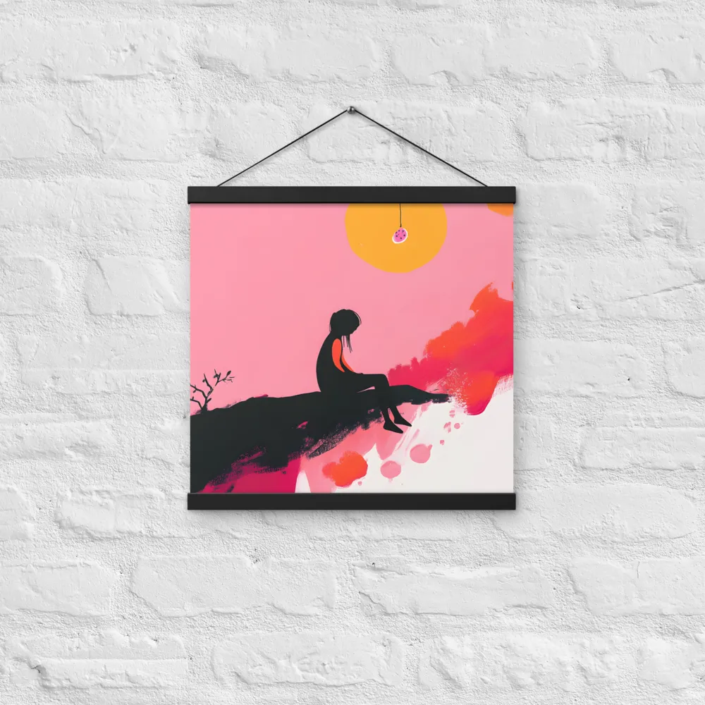 Whispers of the Sun | Poster With Black Wood Hanger | 16″×16″