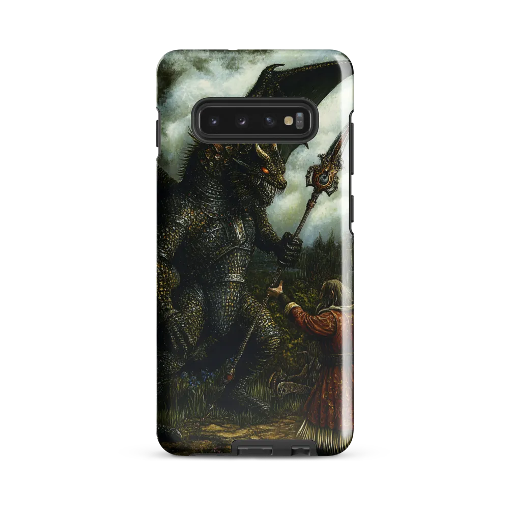 The Confrontation: Dragon vs. Wizard | Phone Case |  S10 Plus | Tough Case | Glossy