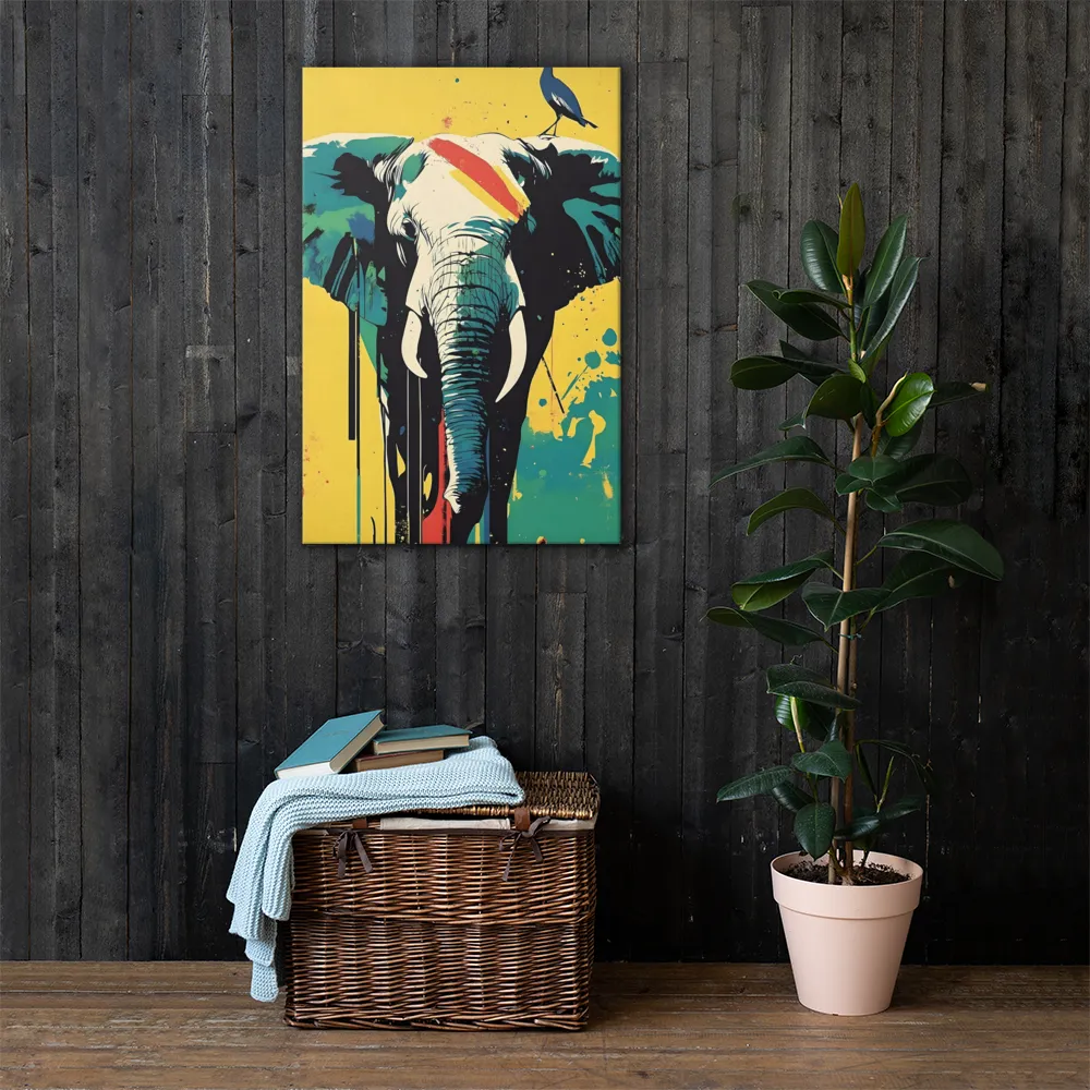 Elegance of the Wild: A Colorful Harmony | Canvas | 24″×36″