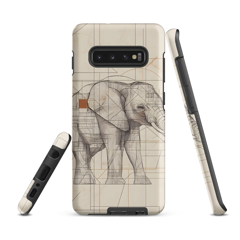 Geometric Elegance: The Steel Elephant