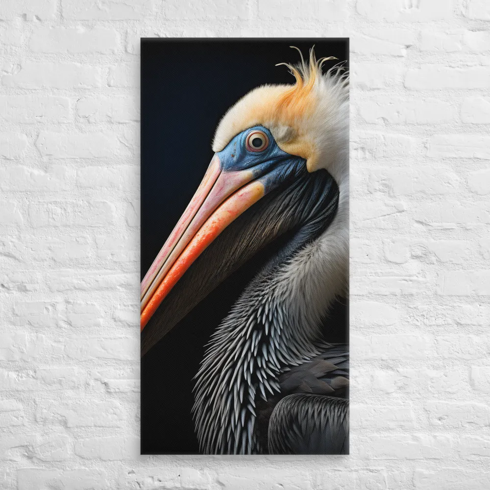 Majestic Portrait of a Pelican | Canvas | 20″×40″
