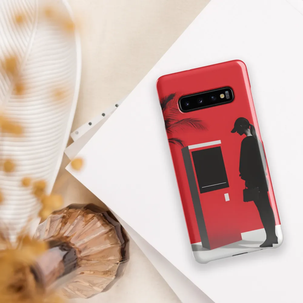 Contemplation in Red | Phone Case |  S10 Plus | Snap Case | Glossy