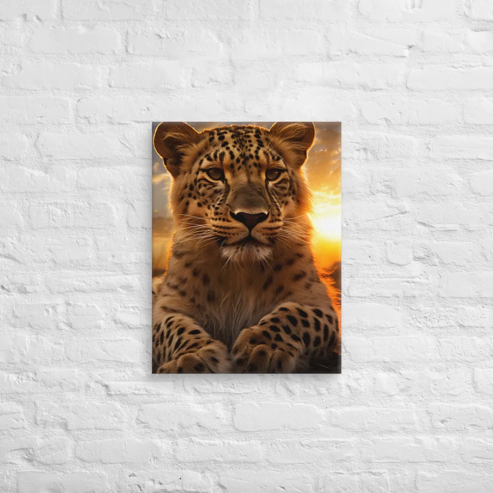 Regal Presence: The Leopard at Sunset