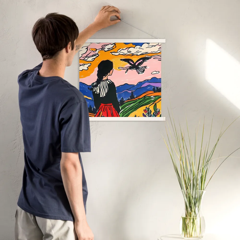 A Journey into Freedom | Poster With White Wood Hanger | 18″×18″