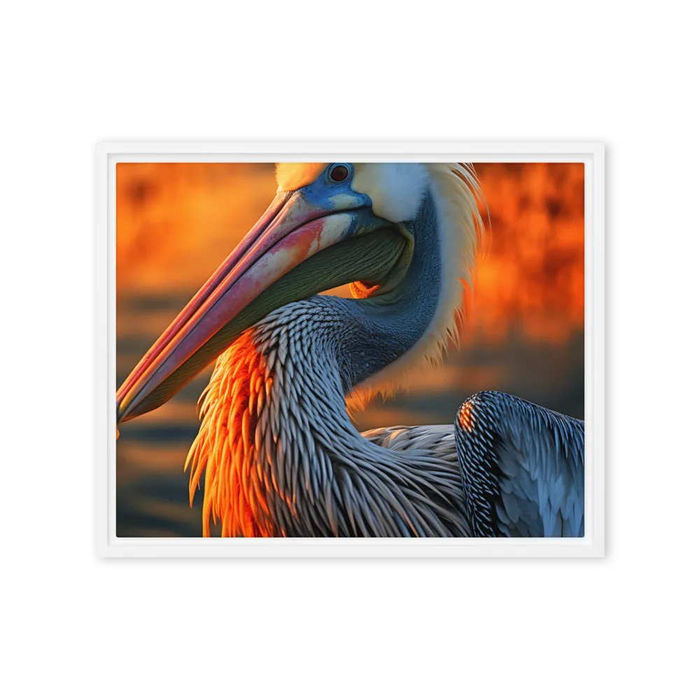 Elegance of the Pelican at Sunset