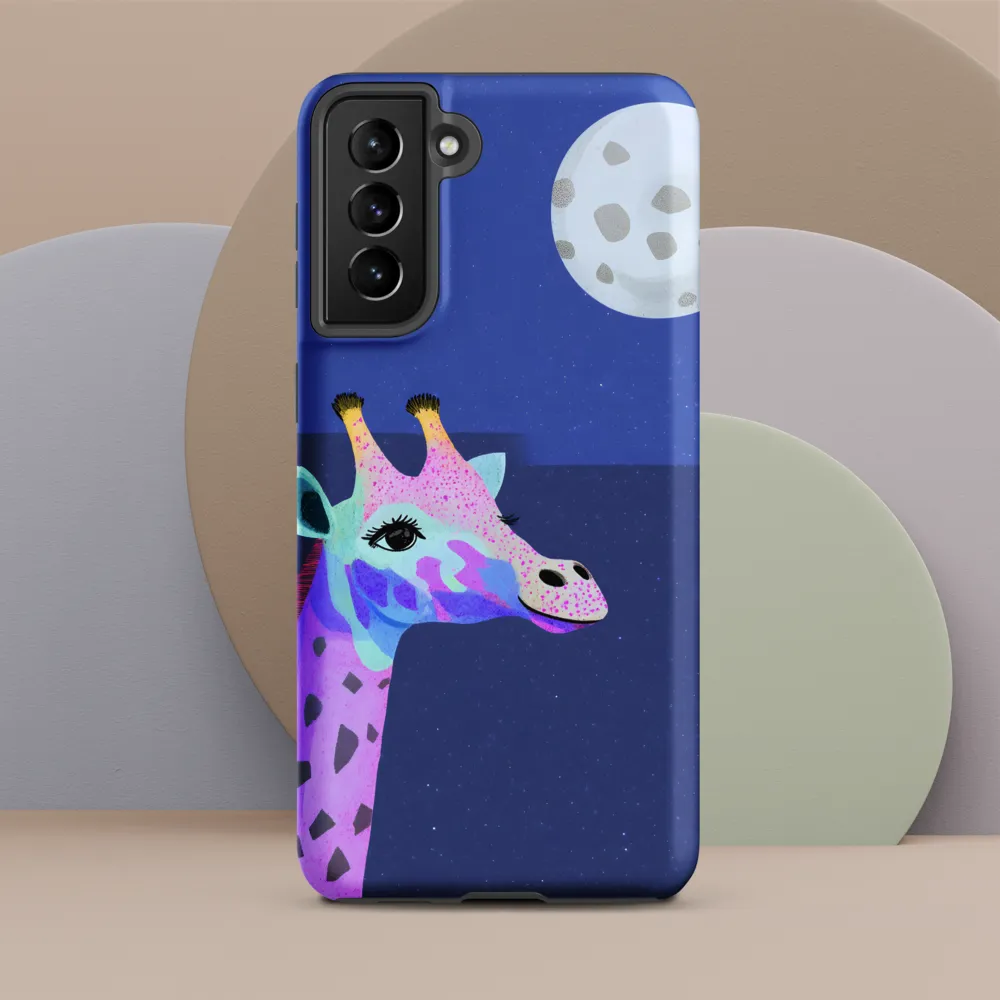 Whimsical Giraffe Under the Stars