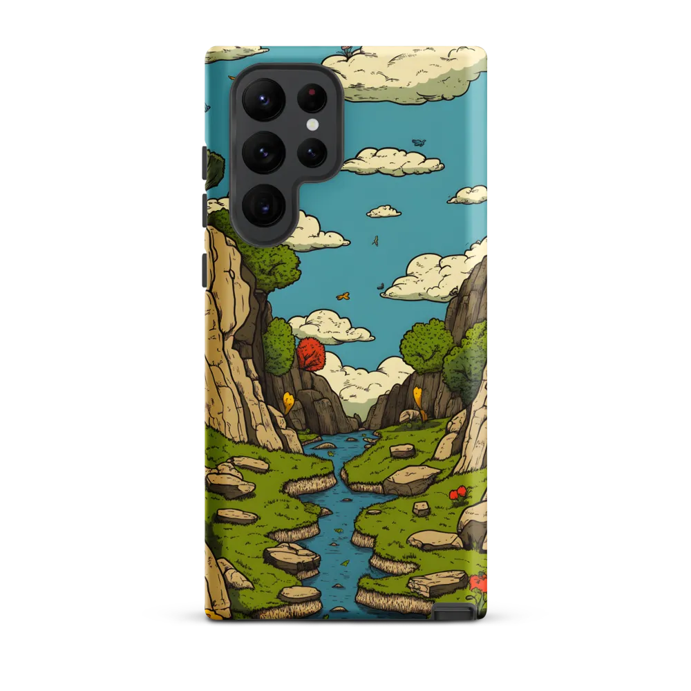 Whimsical Serenity: A Canyon Landscape