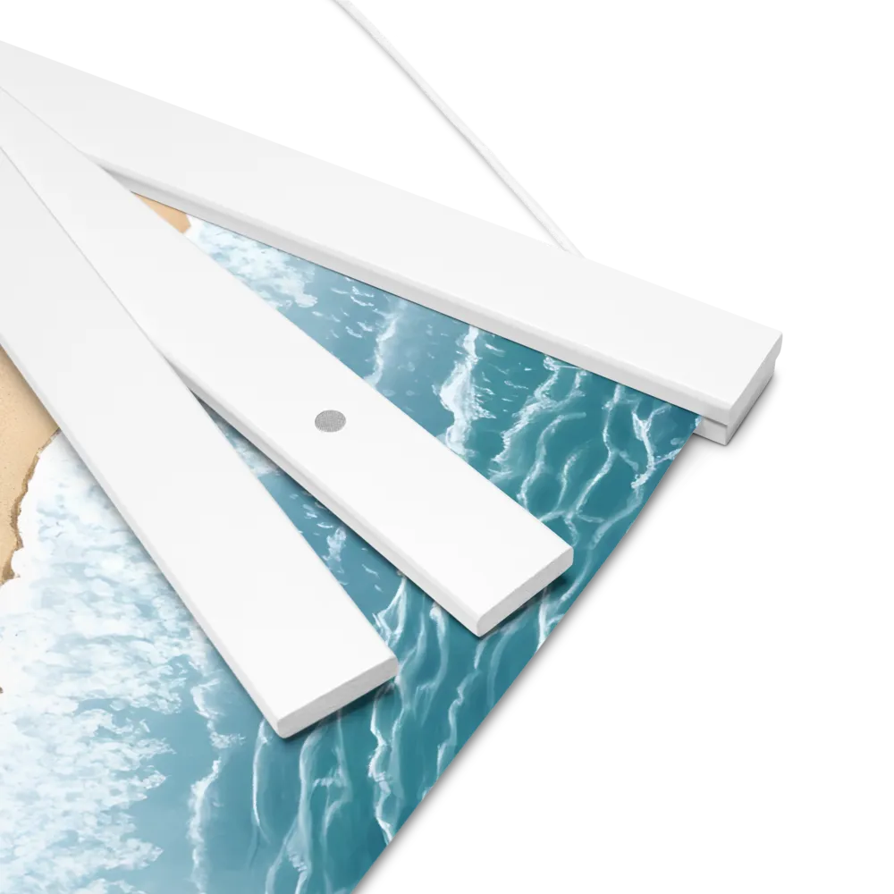 Serenity by the Shore | Poster With White Wood Hanger | 12″×12″