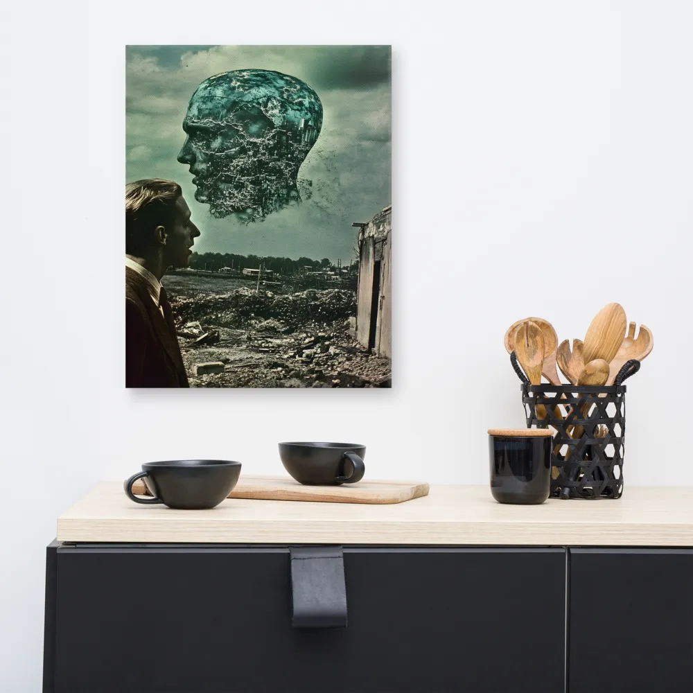 Ethereal Reflections: Identity in a Fragmented World | Canvas | 16″×20″