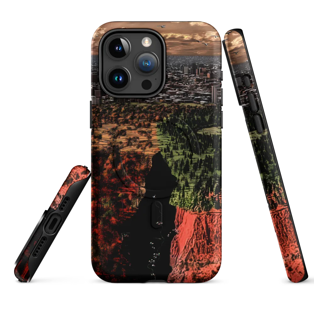 Harmony and Dissonance: A Landscape of Contrasts | Phone Case |  15 Pro Max | MagSafe® Tough Case | Matte