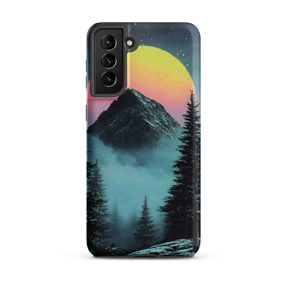 Ethereal Peaks Under Celestial Lights