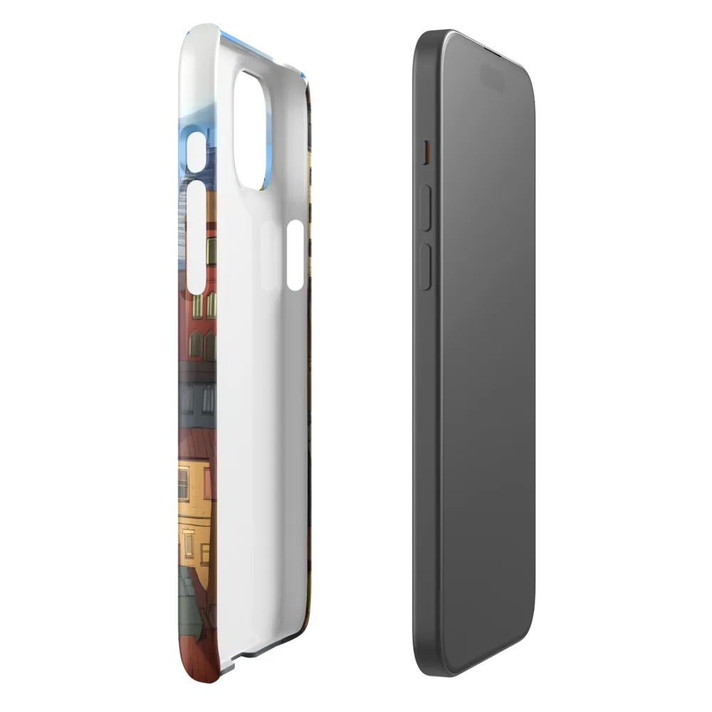 Urban Symphony: A Colorful Cityscape | Phone Case |  15 Plus | Snap Case | Glossy