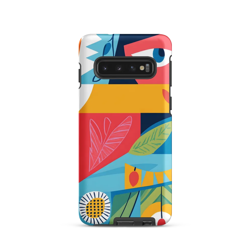 Vibrant Geometric Visage