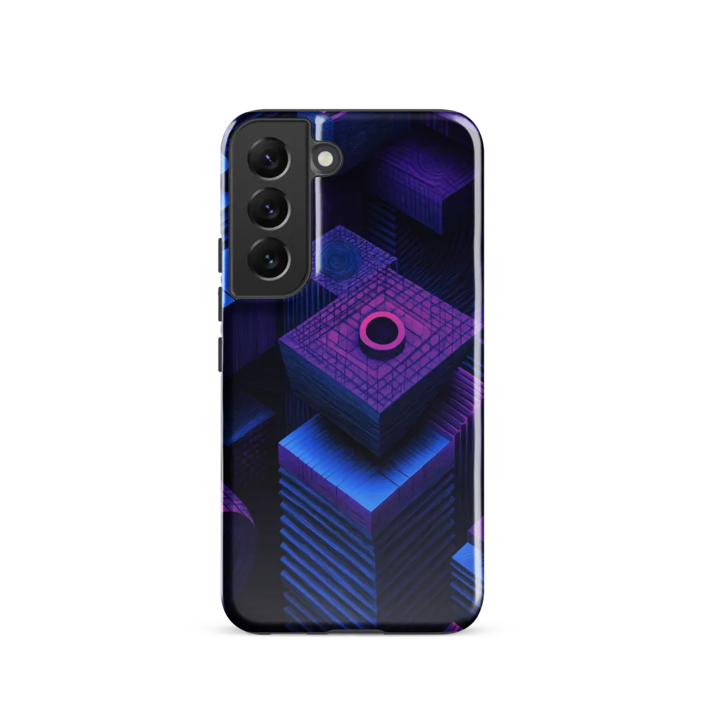Geometric Dreams in Blue and Purple