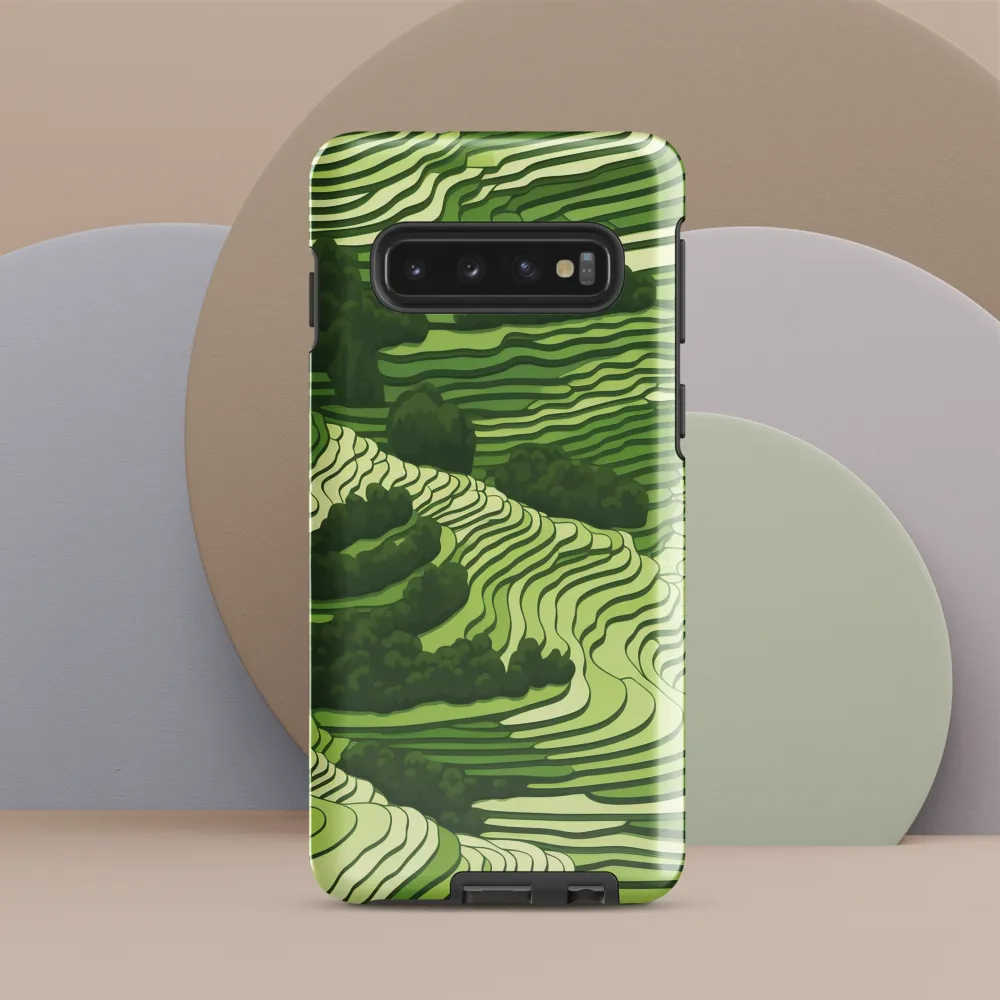 Waves of Green: An Abstract Landscape