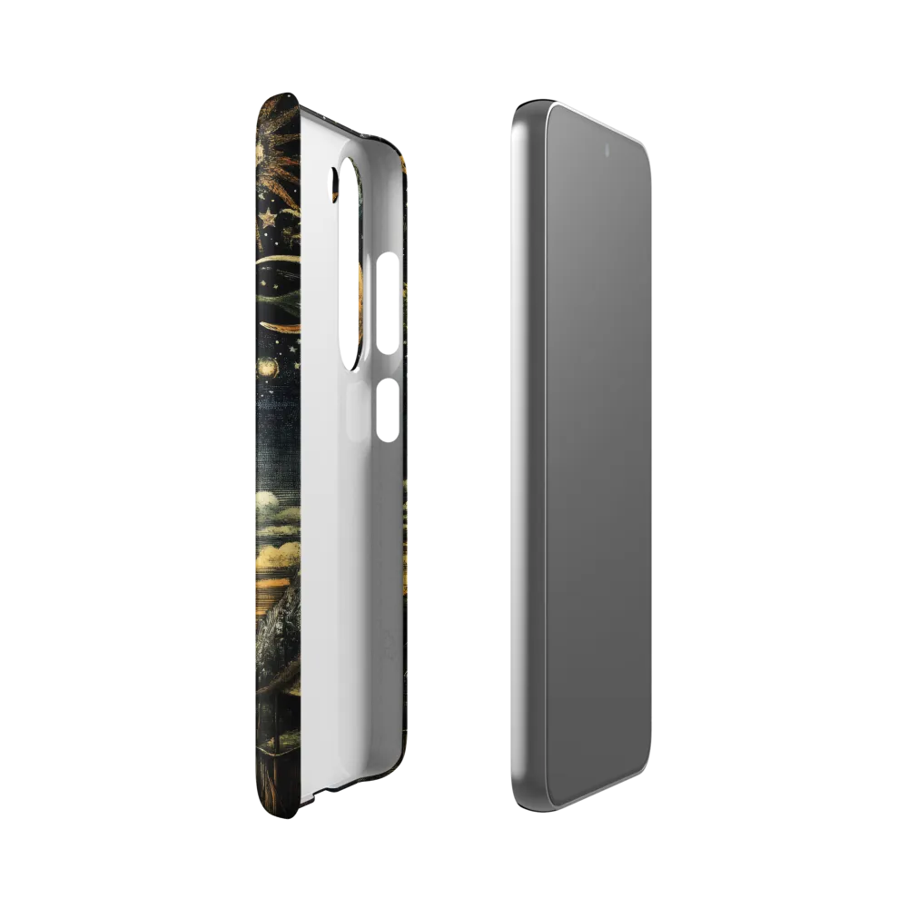 Cosmic Curiosity: A Journey Beyond Earth | Phone Case |  S23 | Snap Case | Matte
