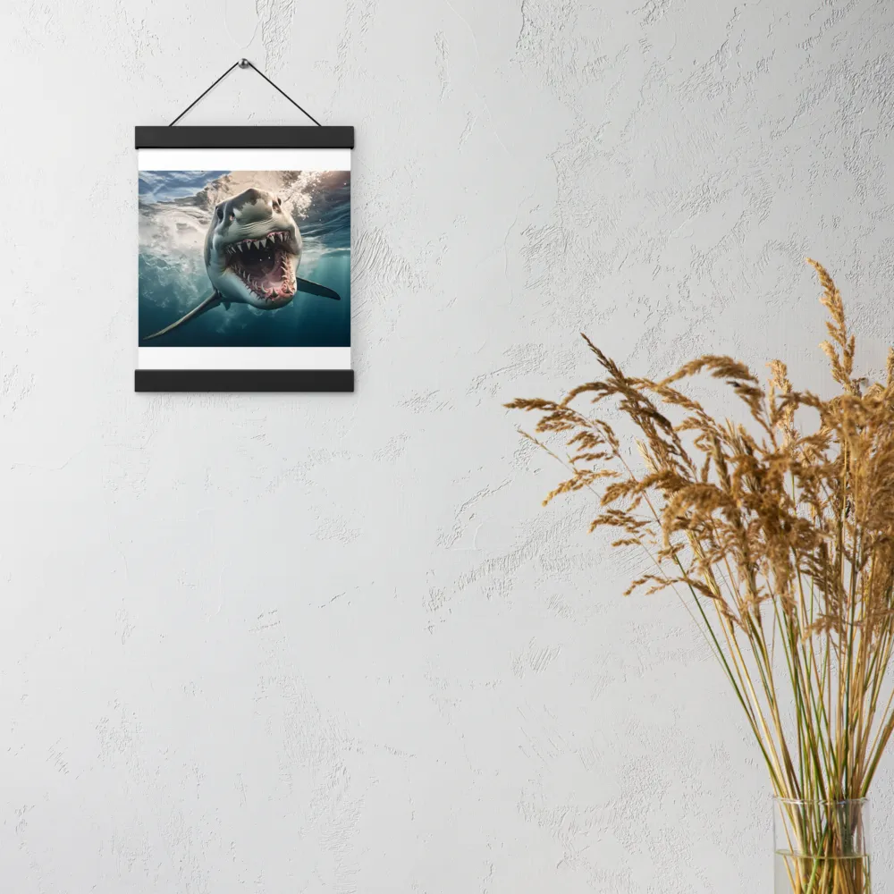 Fierce Majesty of the Ocean | Poster With Black Wood Hanger | 8″×10″
