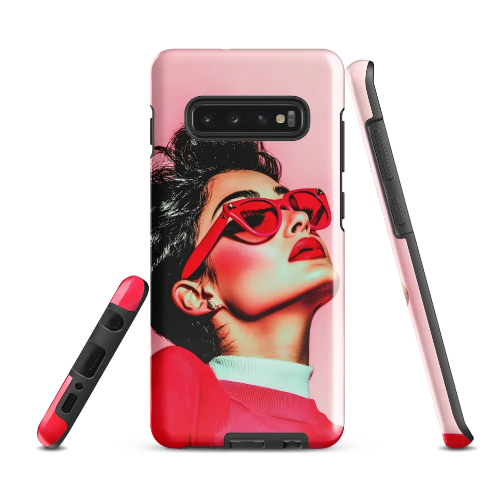 Striking Confidence in Red | Phone Case |  S10 Plus | Tough Case | Glossy