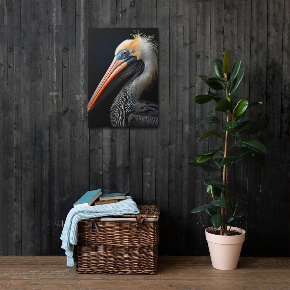 Majestic Portrait of a Pelican | Thin Canvas | 20″×28″
