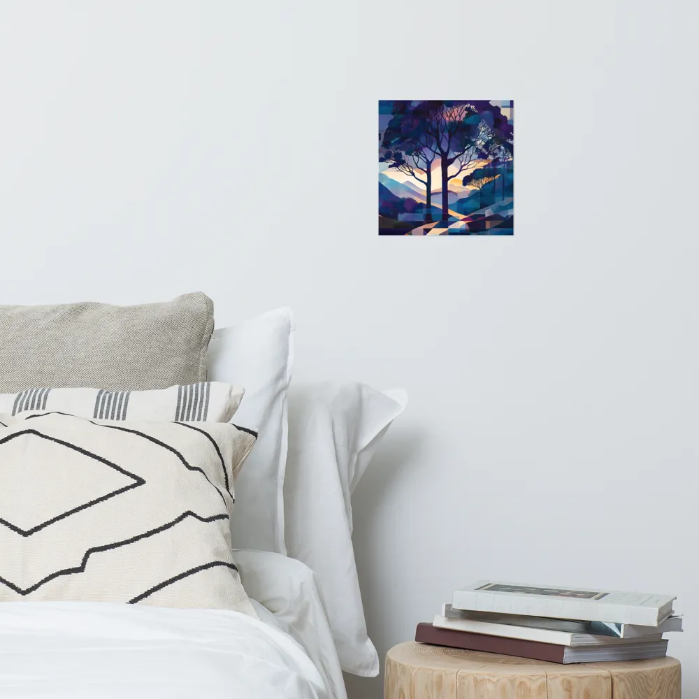 Tranquil Geometry: A Journey Through Color | Poster | 10″×10″