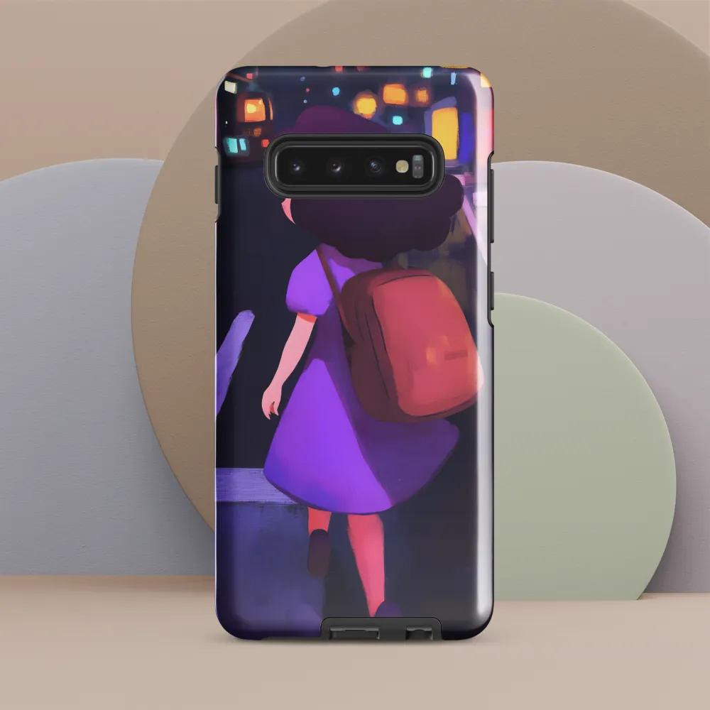 Wandering Through Neon Dreams | Phone Case |  S10 Plus | Tough Case | Glossy