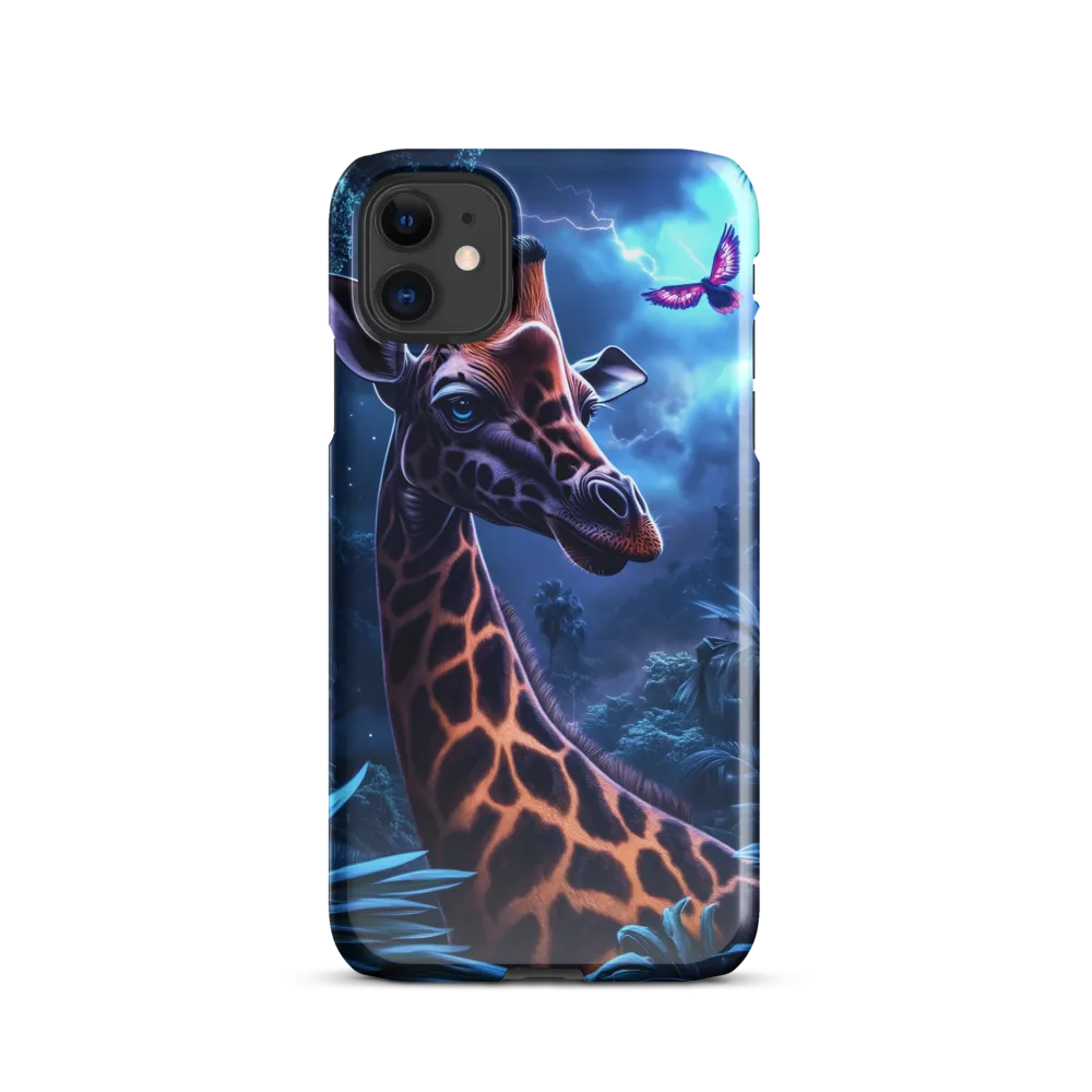 Mystical Giraffe in Twilight Jungle