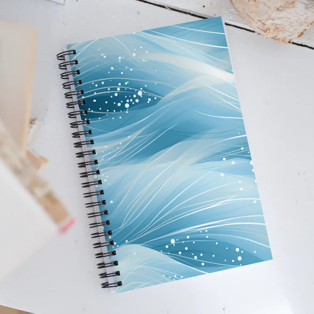 Ethereal Ocean Waves | Spiral Notebook