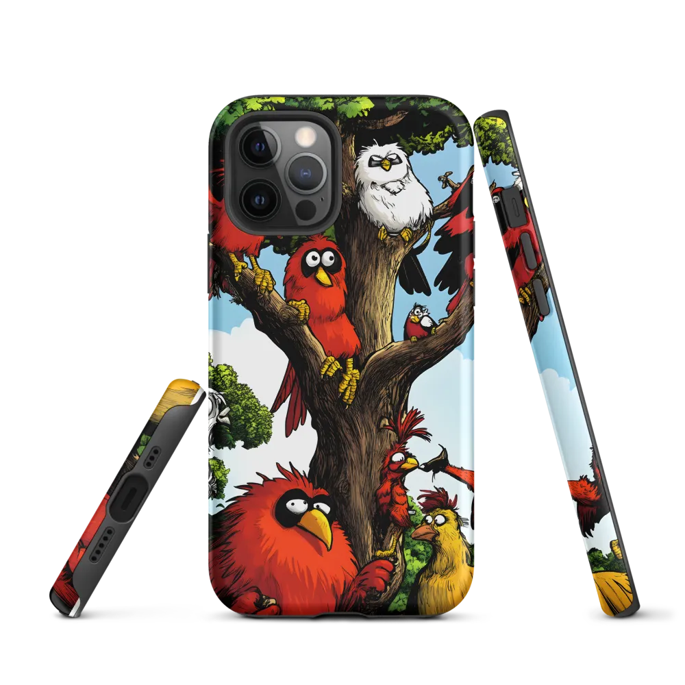 Whimsical Avian Gathering