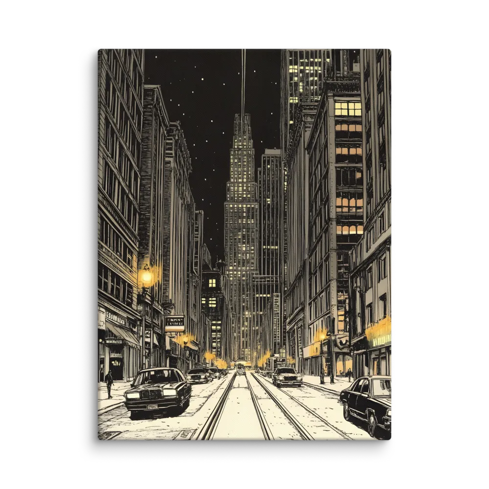 Whispers of the Night City | Canvas | 30″×40″