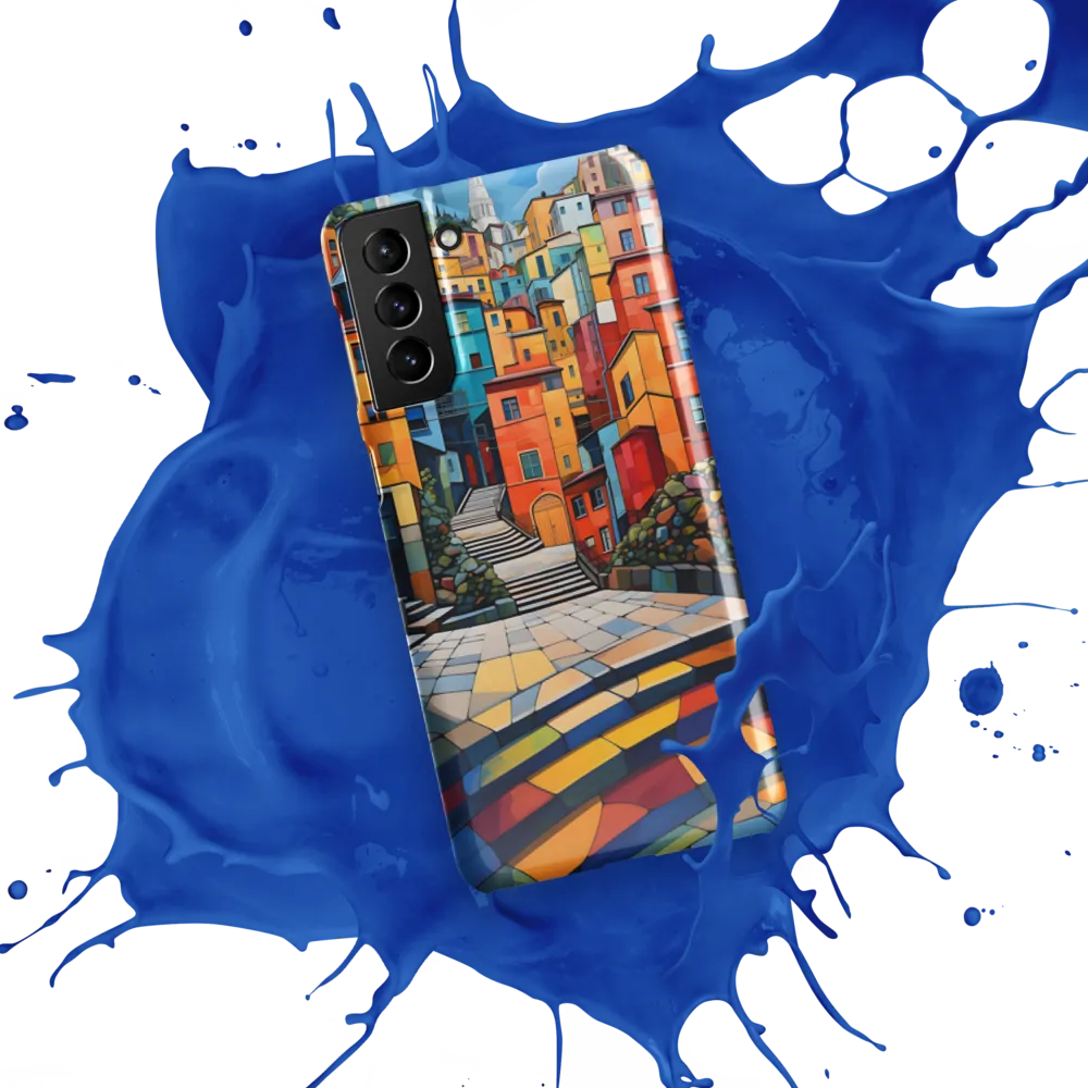 Vibrant Village: A Cubist Journey