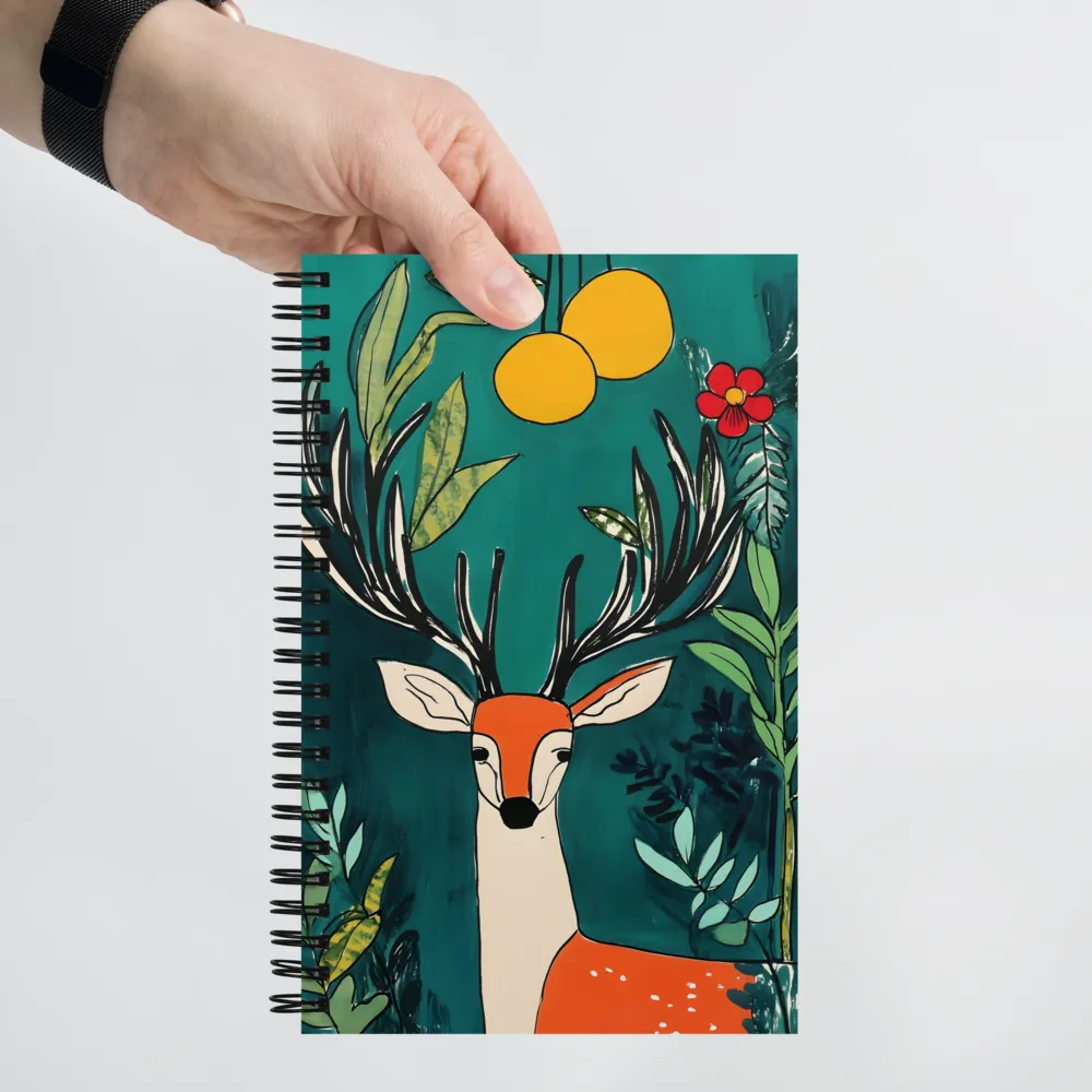 Nature's Embrace: The Majestic Deer | Spiral Notebook